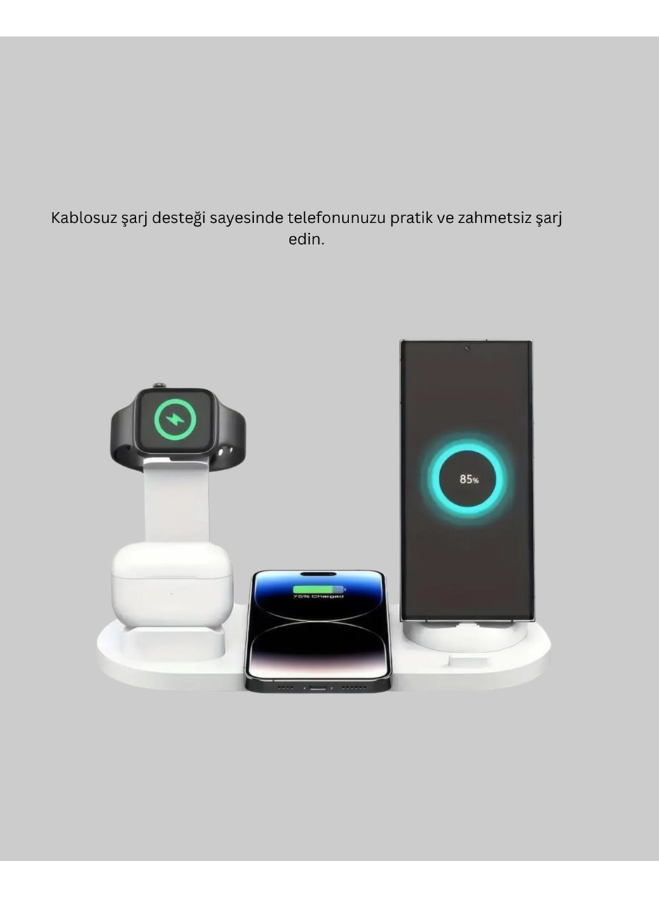 iPhone, AirPods ve Akıllı Saat Uyumlu Çoklu Şarj Cihazı