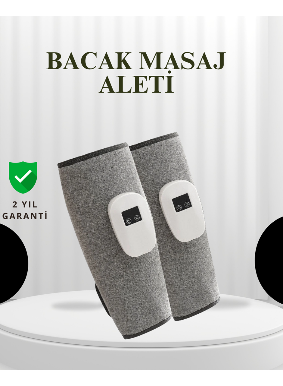 Şarjlı Isıtmalı Baldır Masaj Aleti – 3 Hava Basınçlı, Titreşimli ve Akıllı Zamanlayıcılı