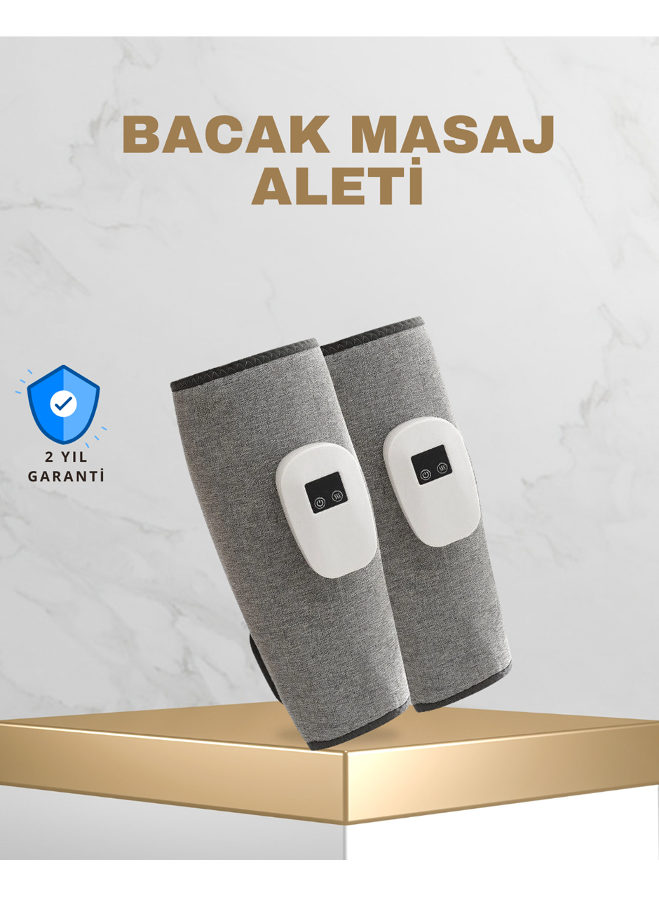 Taşınabilir Şarjlı Baldır Masaj Aleti – 3 Kademeli Isı ve Basınç Ayarı, Titreşim Fonksiyonlu