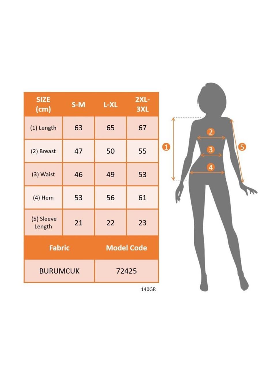 Kadın Kısa Kollu V Yakalı Bürümcük Bluz