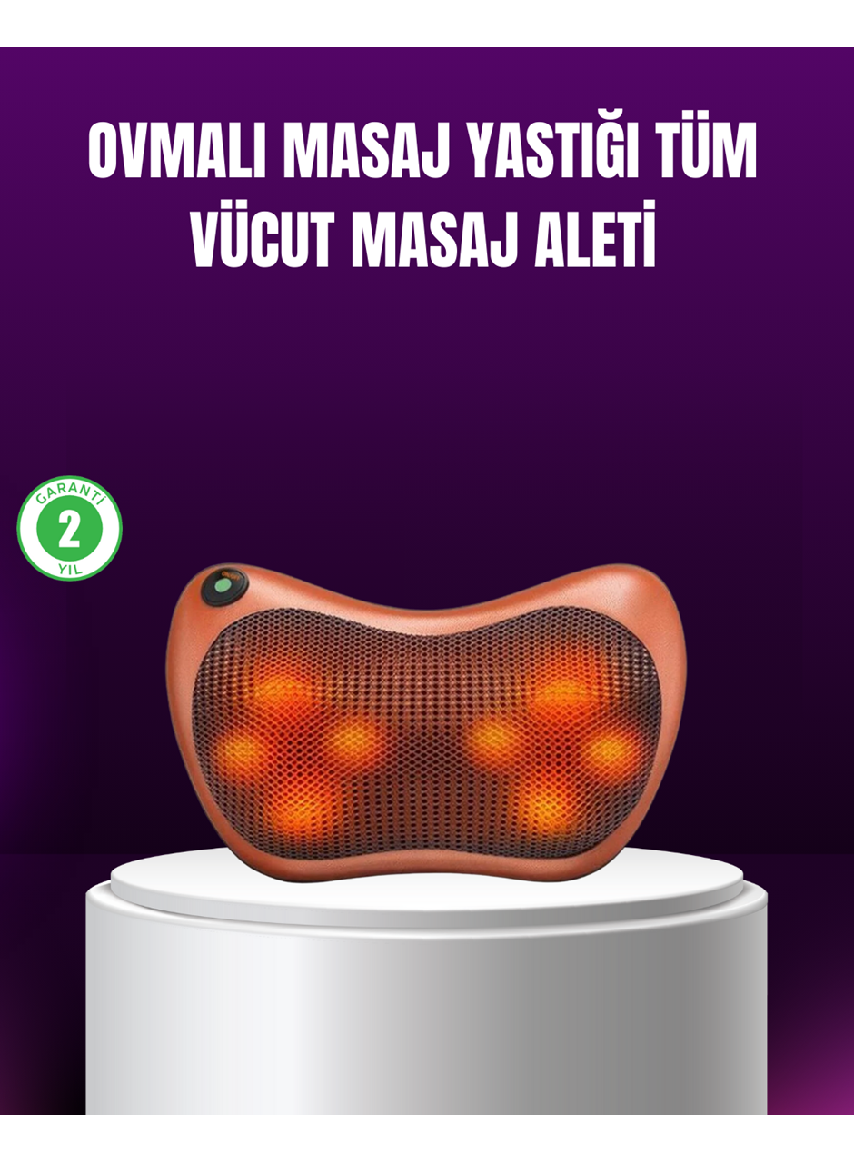Ergonomik Derin Yoğurmalı Boyun Bel Sırt Masaj Cihazı Priz Çakmak Girişli