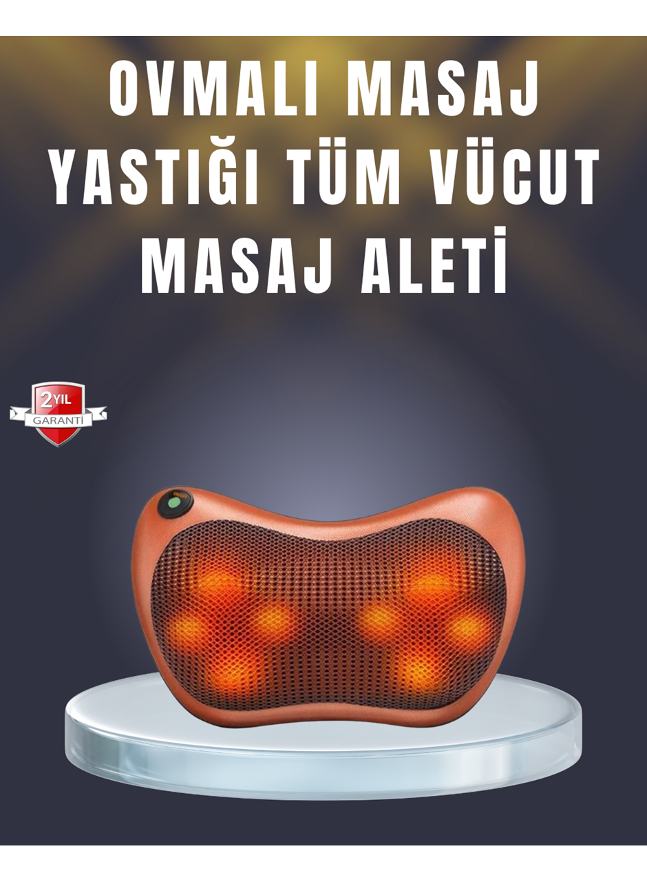 Çok Fonksiyonlu Boyun Bel Sırt Masaj Yastığı Araç İçi Uyumlu