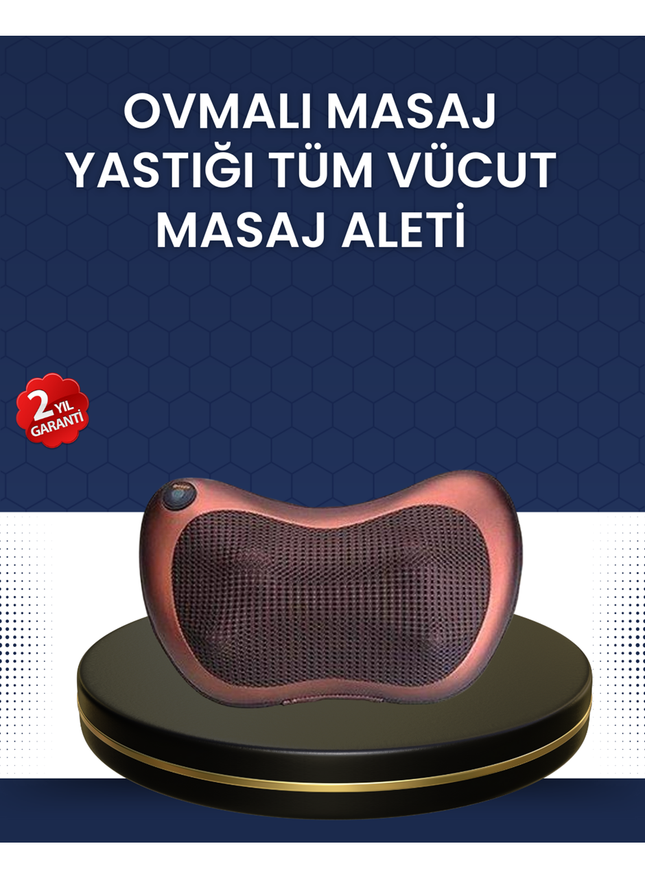 Isıtma Özellikli Derin Yoğurma Masaj Yastığı Priz & Çakmak Girişli