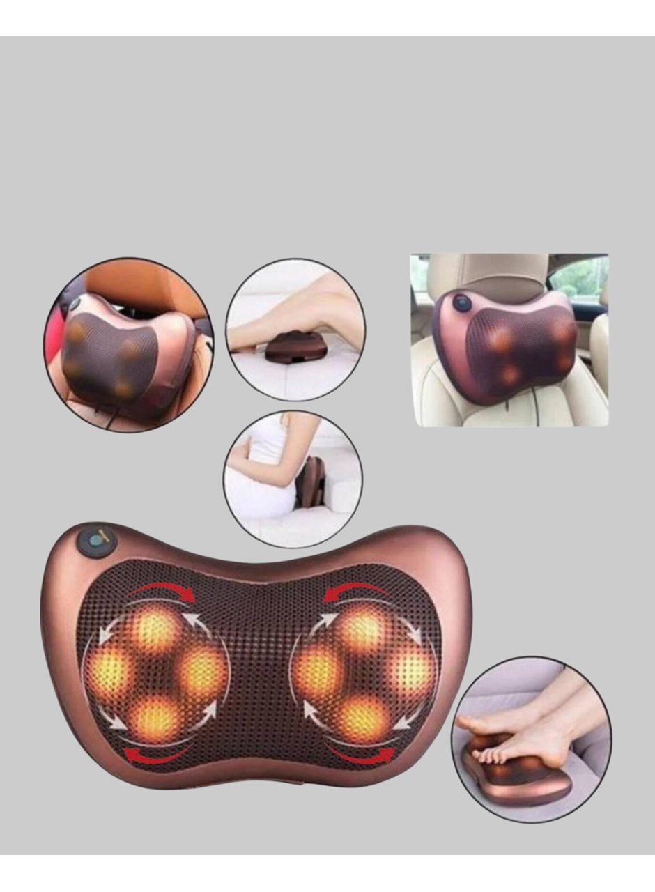 Çok Fonksiyonlu Boyun Bel Sırt Masaj Yastığı Araç İçi Uyumlu