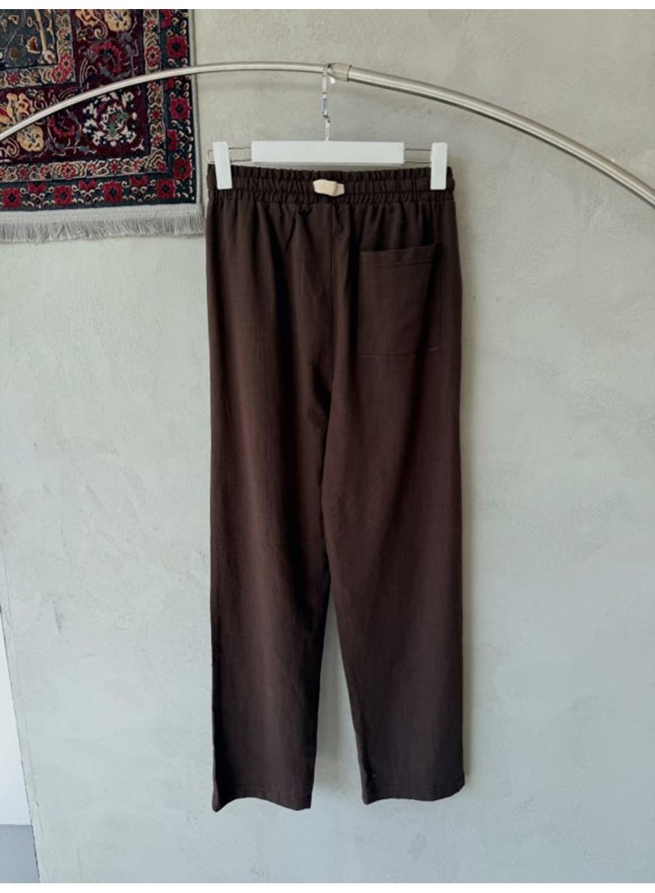 Erkek İthal Yıkamalı Keten Pantolon