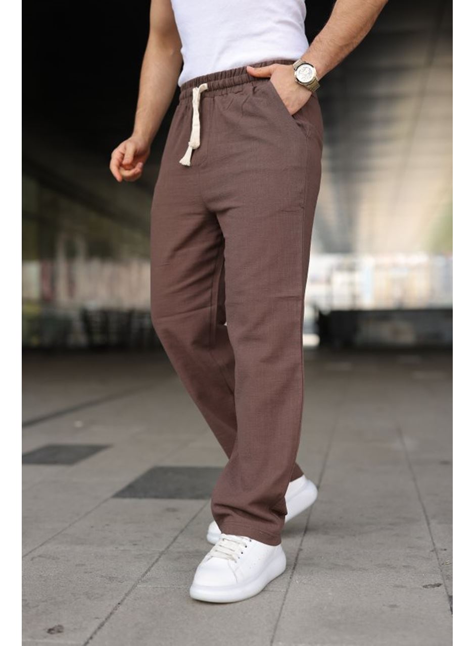 Erkek İthal Yıkamalı Keten Pantolon