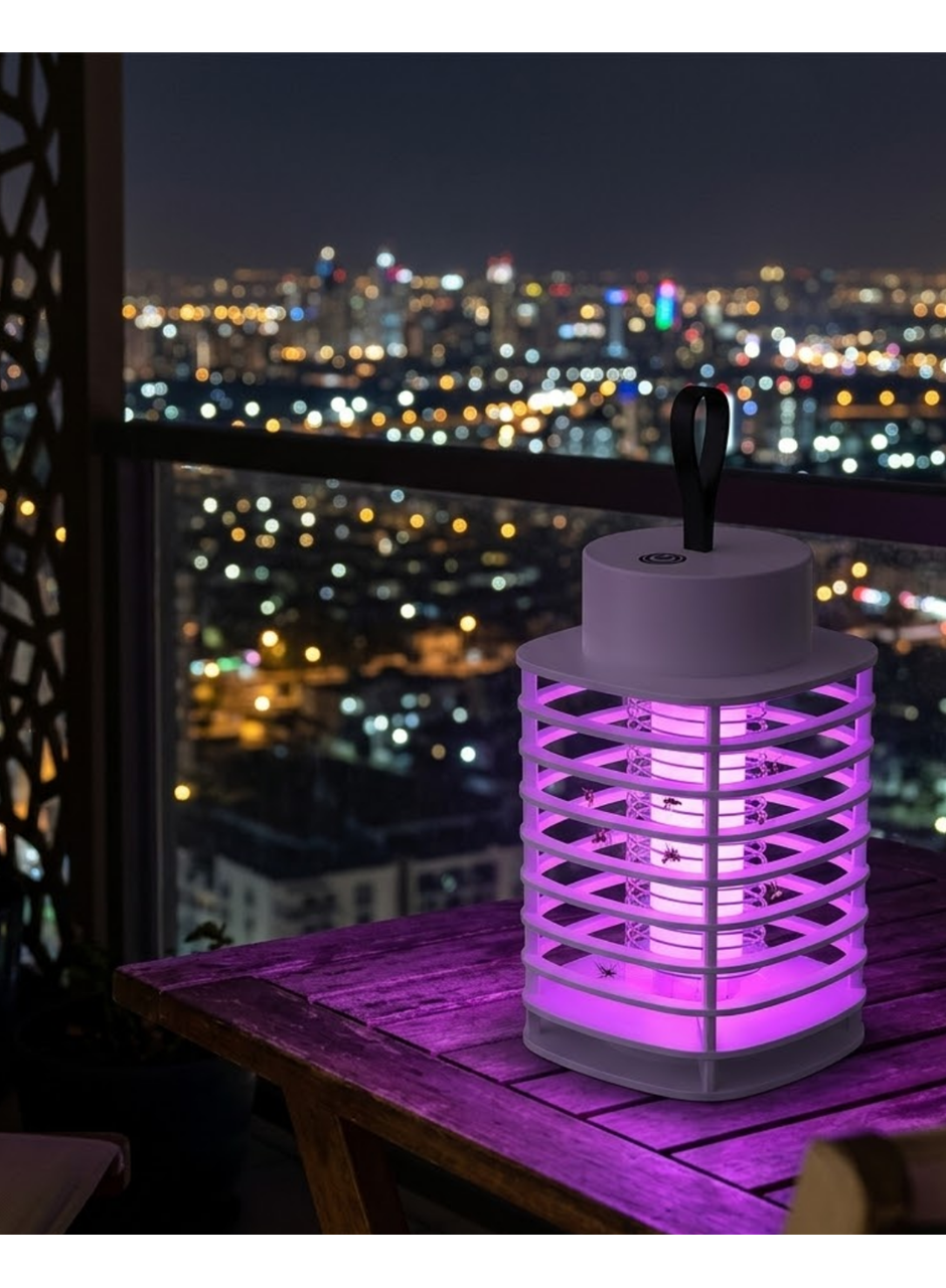 Otomatik Akıllı Sivrisinek Öldürücü Lamba Şarjlı UV Işıklı Sessiz Çalışma Duvara Asılabilir