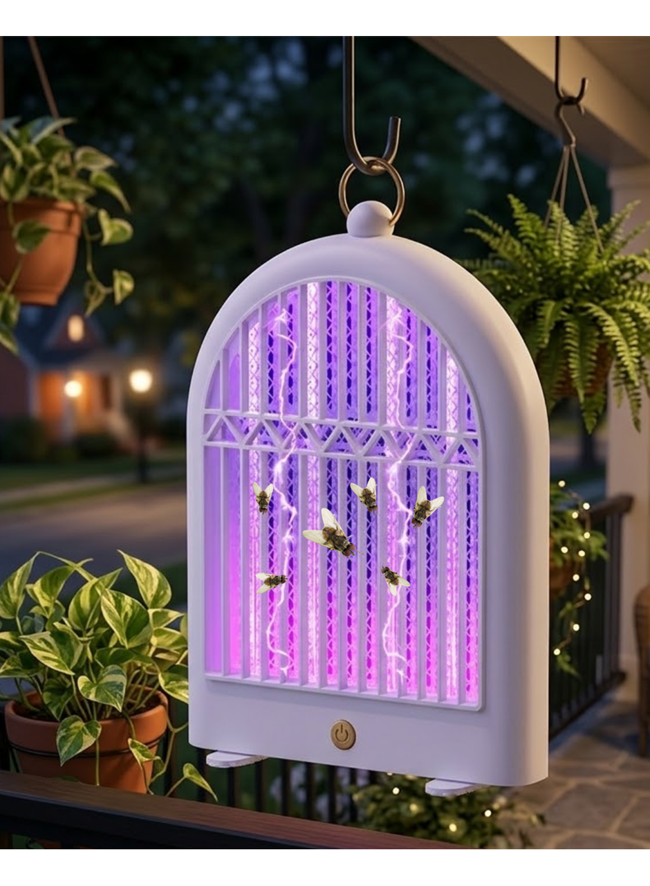 UV Böcek Öldürücü Lamba 10W Askılı ve Taşınabilir Tasarım