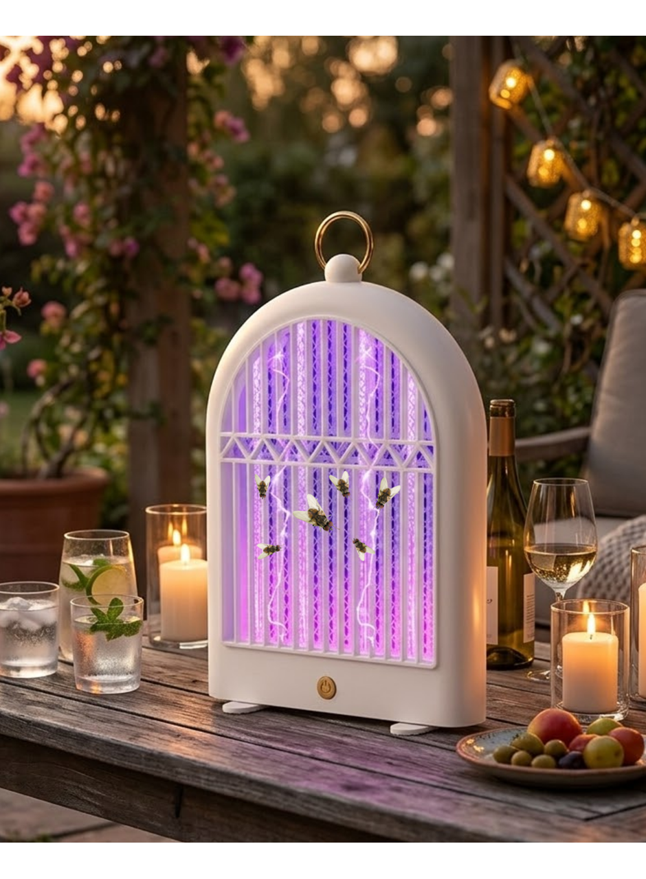 Şarjlı UV Sinek Öldürücü 10W Sessiz ve Güvenli Kullanım