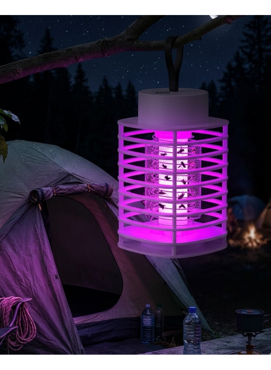 UV Işıklı Elektrikli Sinek Öldürücü Şarjlı Sessiz Çalışma Geniş Alan Etkili