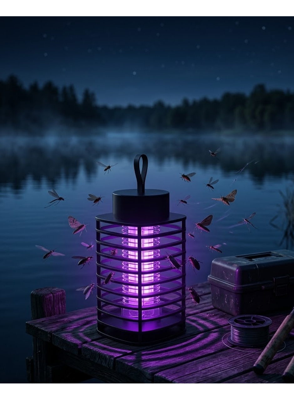 UV Işıklı Sivrisinek Kovucu Lamba Sessiz Çalışma ve Güçlü Elektrik Sistemi