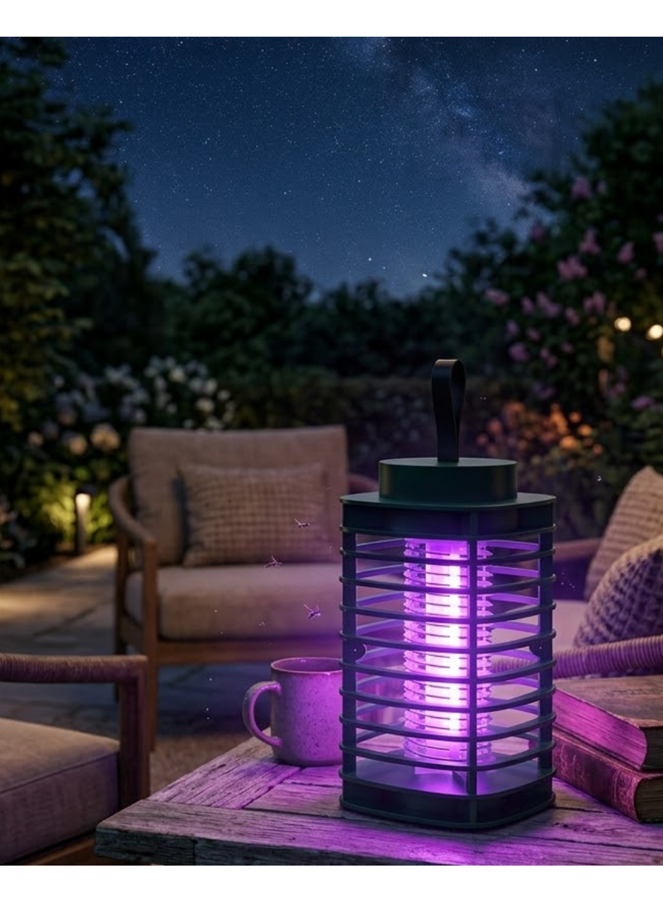 Şarjlı Sivrisinek Öldürücü Lamba Taşınabilir Sessiz ve Güvenli Tasarım