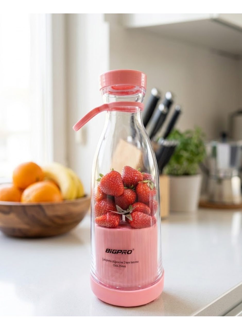 Şarjlı Taşınabilir Blender USB Kablosuz Smoothie Yapıcı Pratik Kullanım