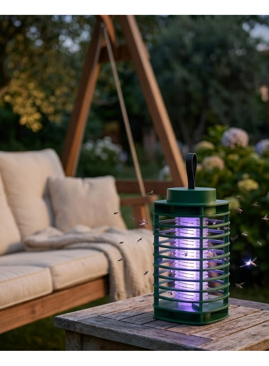 Elektrikli Sinek Öldürücü Lamba UV LED Teknolojili Sessiz ve Etkili