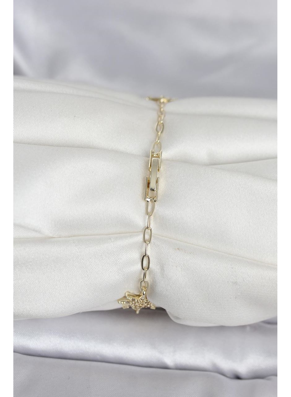 Pirinç Gold Renk Kutup Yıldızı Model Kadın Bileklik