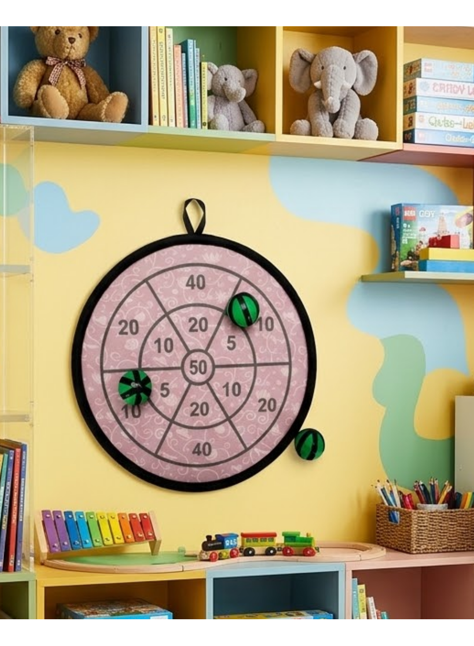 Çocuklar İçin Güvenli Dart Oyunu Cırtlı Toplu Eğlenceli Hedef Oyunu