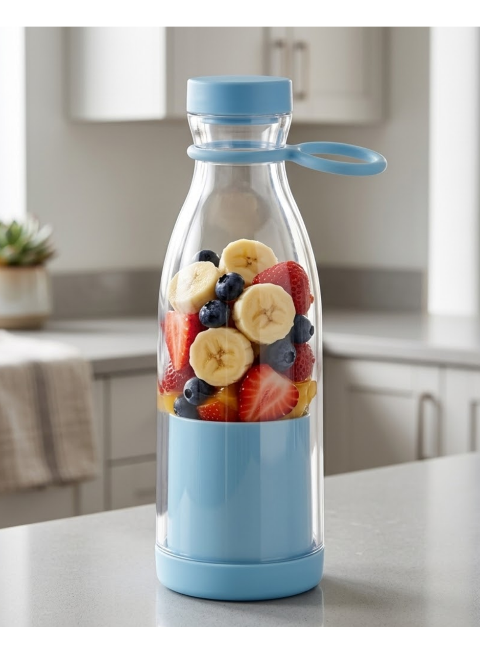 Şarjlı Taşınabilir Blender 380 ml USB Kablosuz Smoothie ve Meyve Karıştırıcı