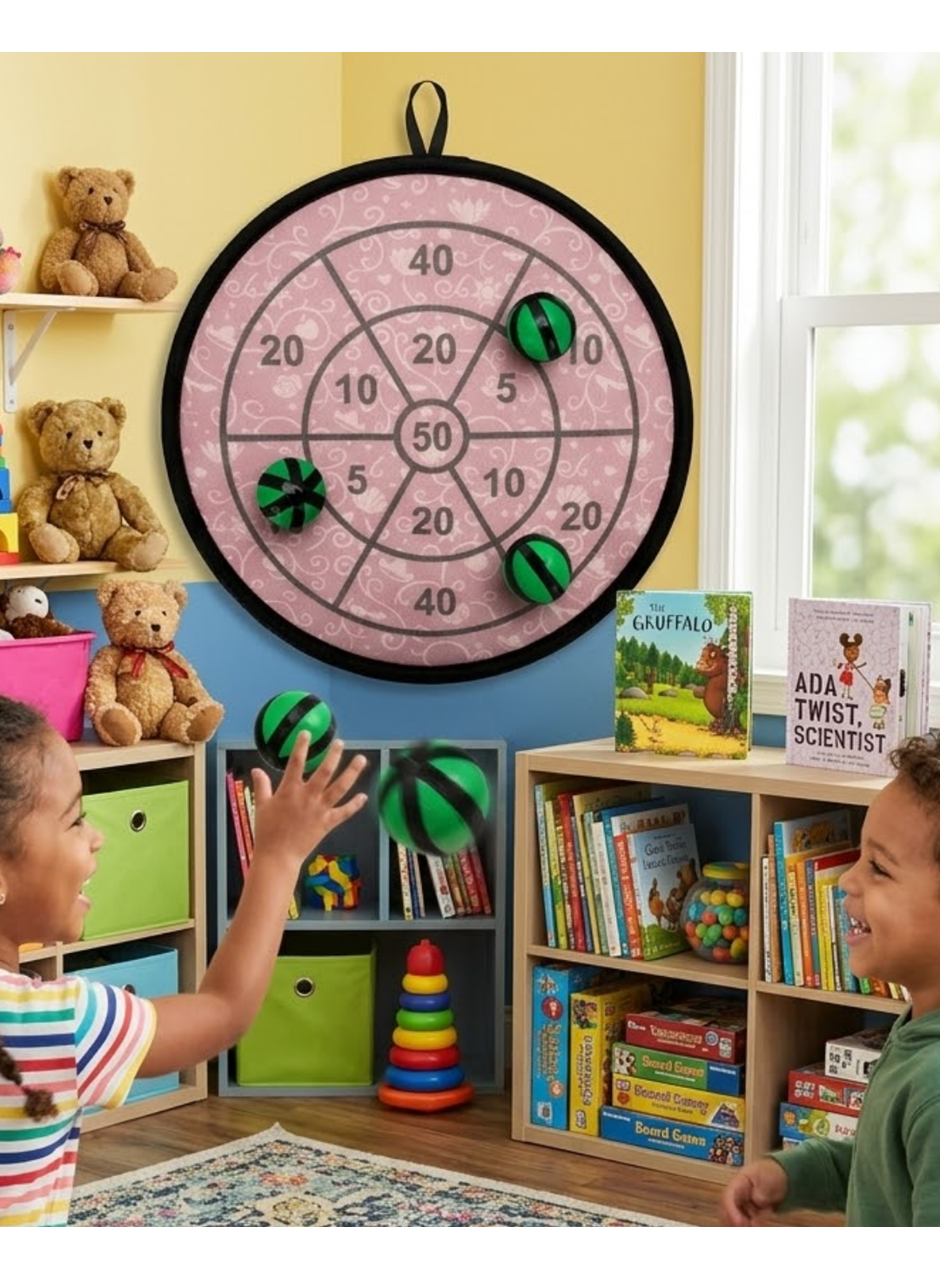 Güvenli Dart Oyunu Cırtlı Toplu Çocuk Oyuncağı Eğlence ve Beceri Seti