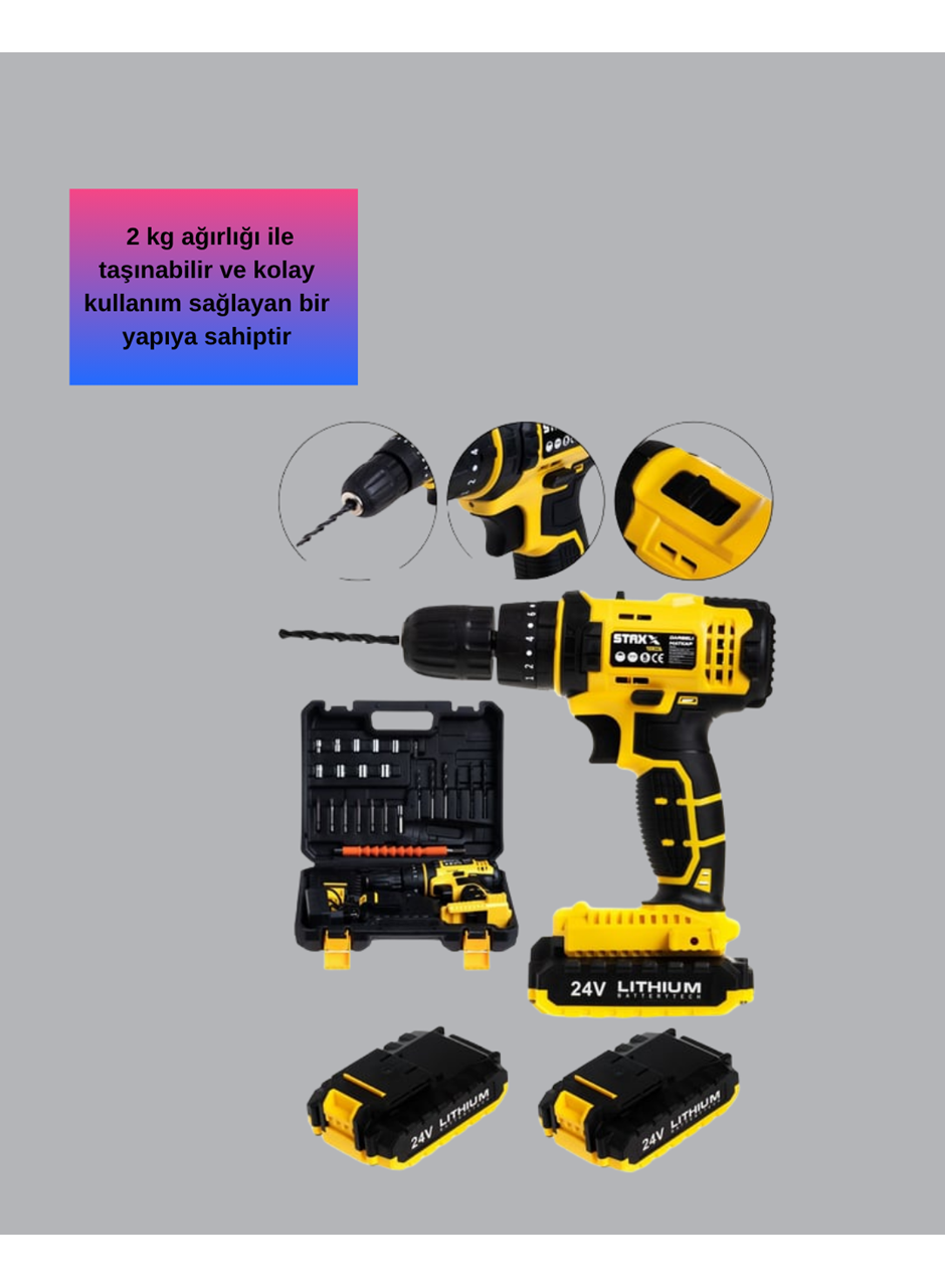 12V Akülü Matkap | 20-30 Nm Tork, Çift Hız Ayarı ve LED Işık