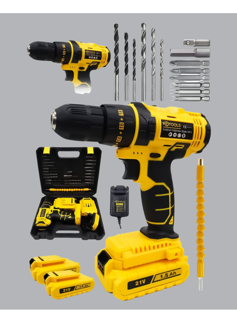 Ergonomik Tasarımlı 12V Matkap | 2 Vitesli, LED Aydınlatmalı ve Dayanıklı