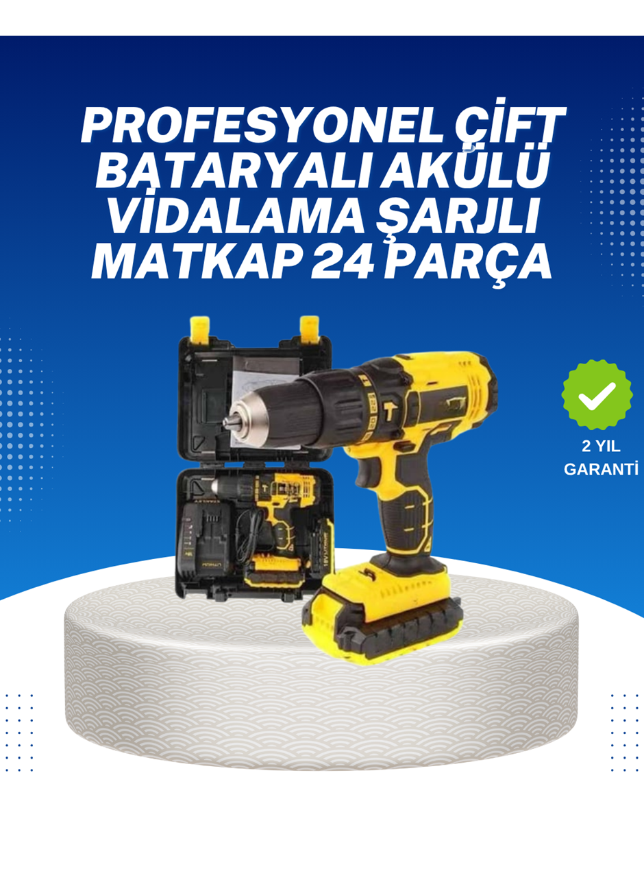Ev ve Atölye İçin 12V Akülü Matkap | Plastik Mandren ve Metal Şanzıman