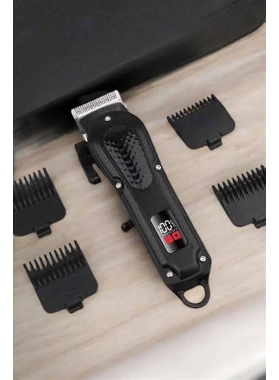 Suya Dayanıklı Tıraş Makinesi Keskin Bıçaklı Dijital Göstergeli Şarjlı