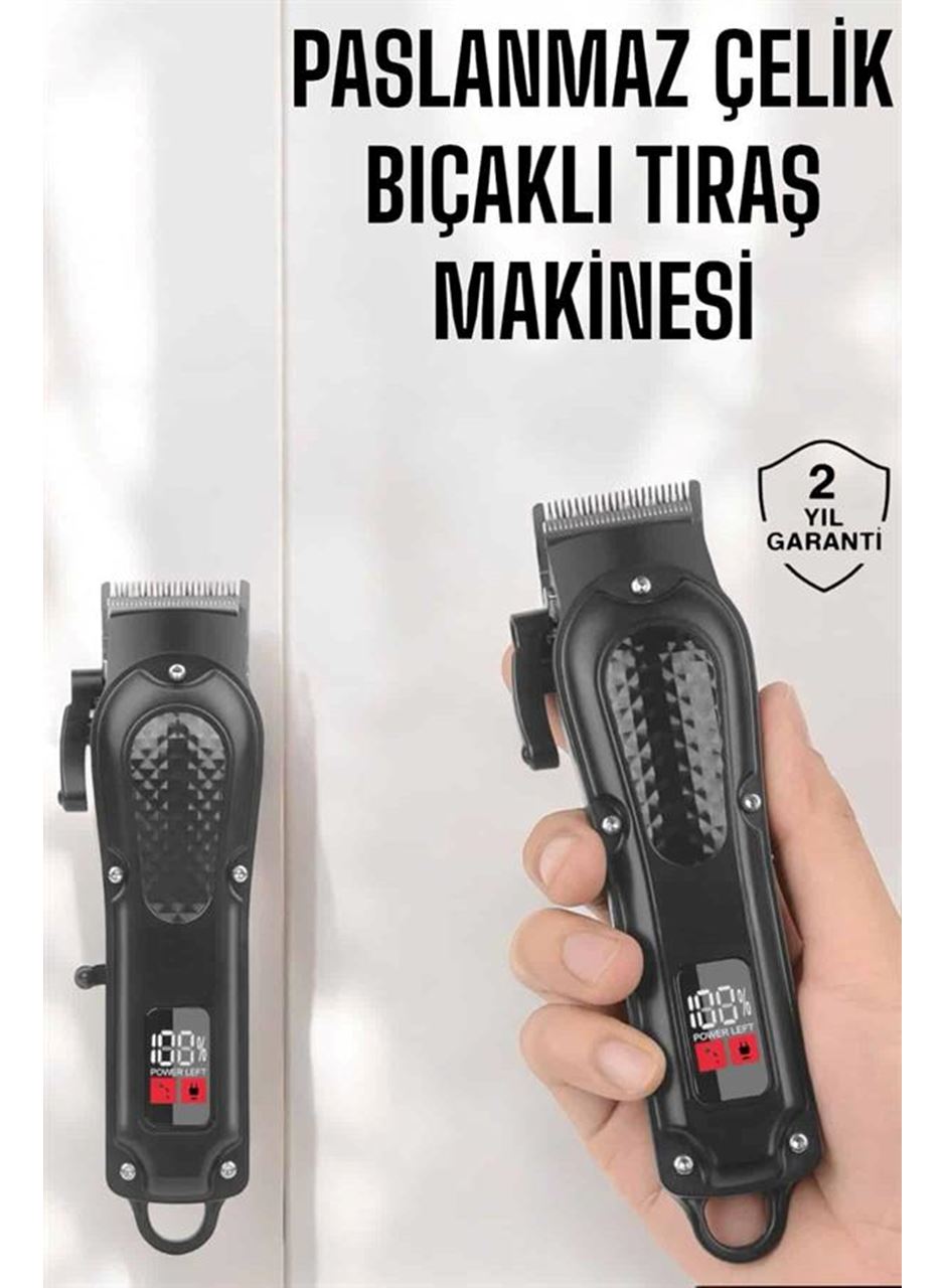 Sıfır Tıraş Makinesi Dijital Göstergeli Paslanmaz Çelik Bıçaklı Taşınabilir