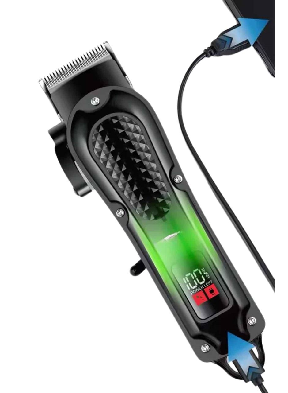 Dijital Profesyonel Kablosuz Saç Sakal Tıraş Makinası Sessiz Paslanmaz Çelik