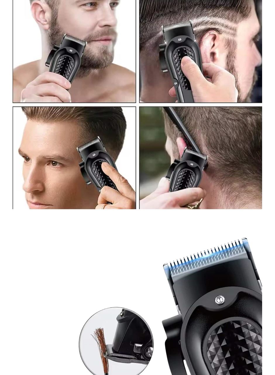 Dijital Profesyonel Kablosuz Saç Sakal Tıraş Makinası Sessiz Paslanmaz Çelik