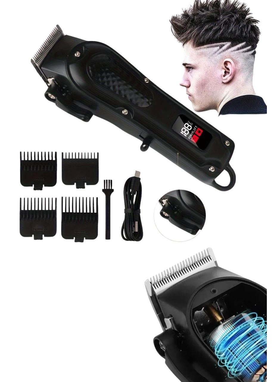 Profesyonel Saç Kesme Aleti Dijital Saç Sakal Tıraş Makinesi Uzun Ömürlü