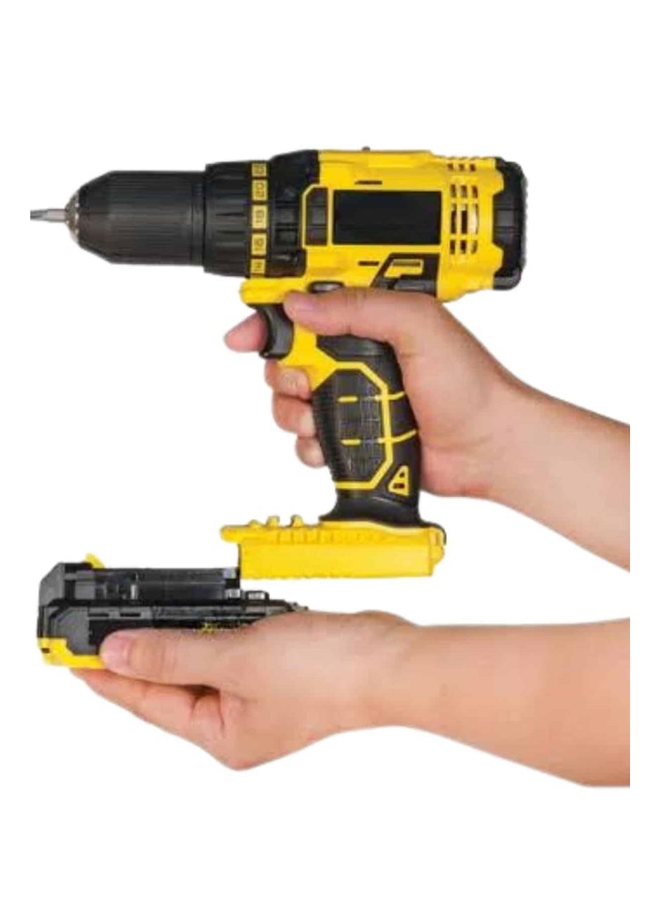 Matkap Seti 24 Parça Çift Bataryalı Darbeli Led Işıklı Vidalama