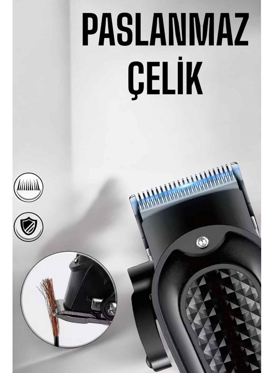 Suya Dayanıklı Tıraş Makinesi Keskin Bıçaklı Dijital Göstergeli Şarjlı