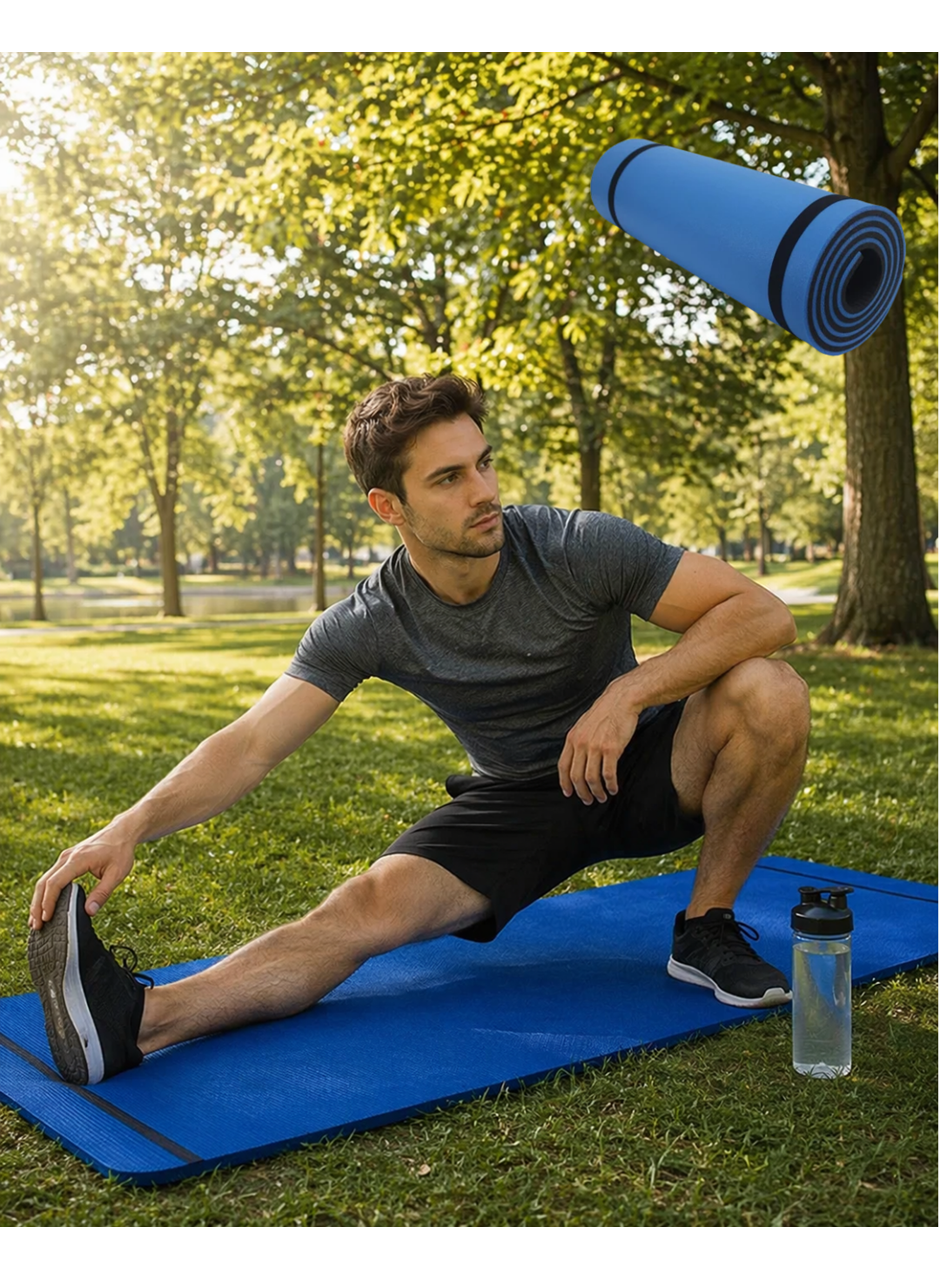 10 mm Fitness Minderi Tırtıklı Kaymaz Yüzey Esnek Darbe Emici Eva Yapı