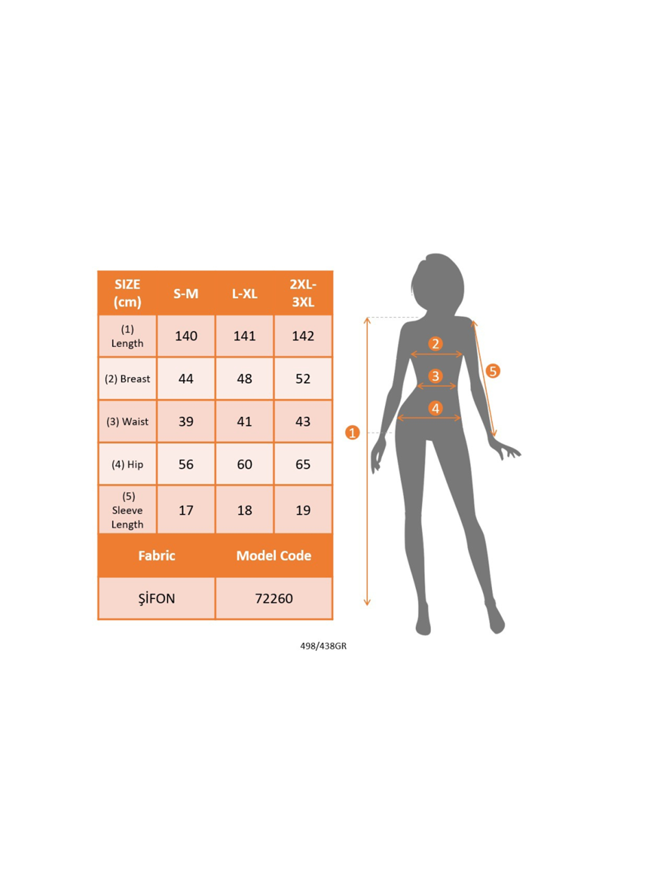 Kadın Kısa Kollu Derin V Yakalı A Kesim Pulpayet Detaylı şifon Nedime Elbisesi