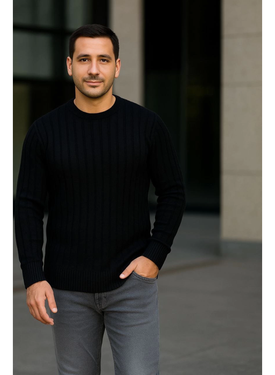 Erkek Fitilli Triko Kazak 4’lü Set – Beyaz, Haki, Bej, SiyahKalın Dokuma Pamuklu Regular Fit Bisiklet Yaka Uzun Kollu Kışlık Ve Baharlık Rahat Triko Kombini