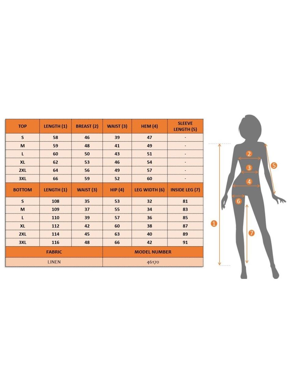 Kadın Askılı önden Düğmeli Bluz Ve Pantolon Keten Ikili Takım