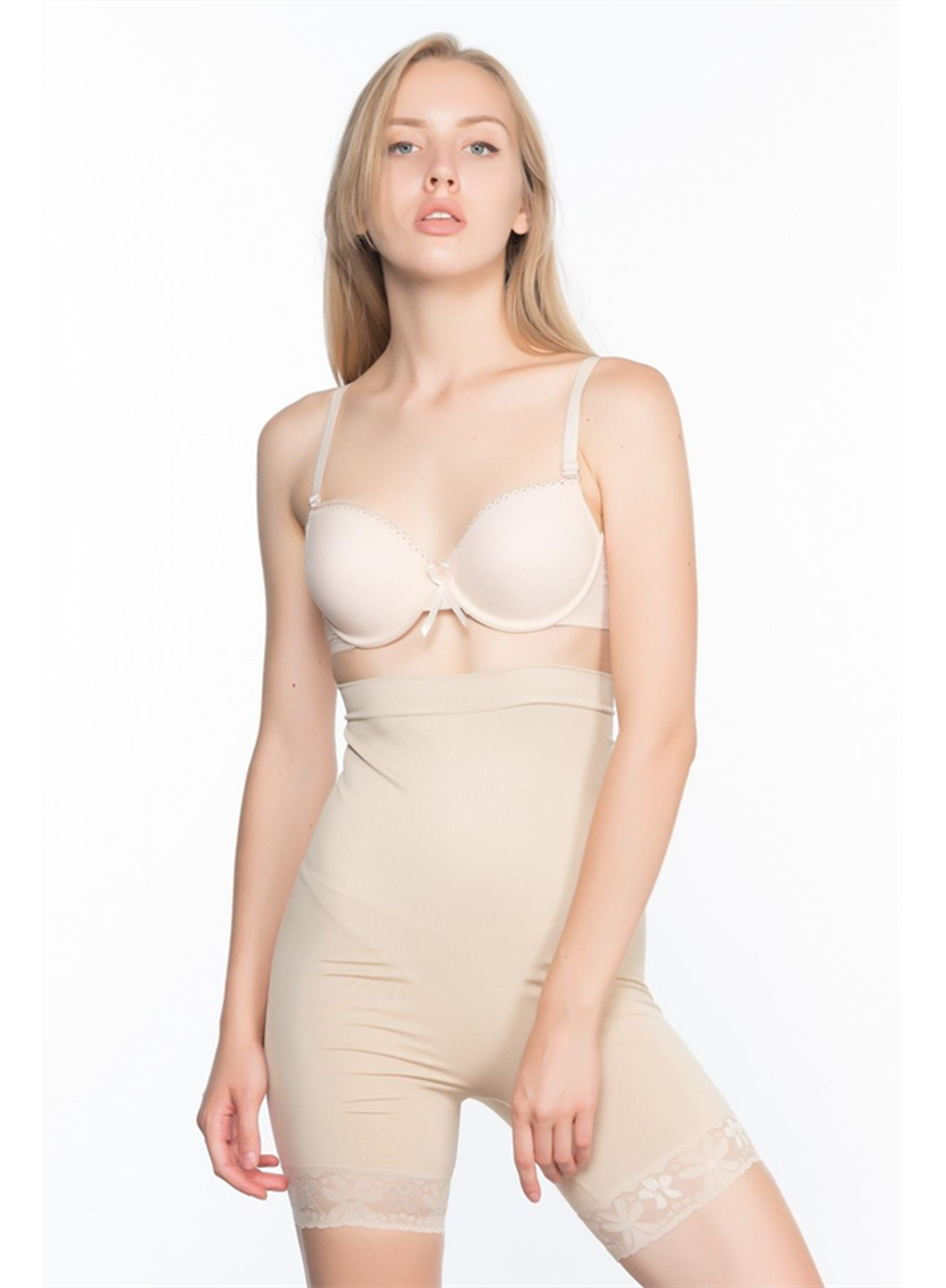 Ten MI Emay 2027 Yüksek Bel Dantelli Paçalı Korse