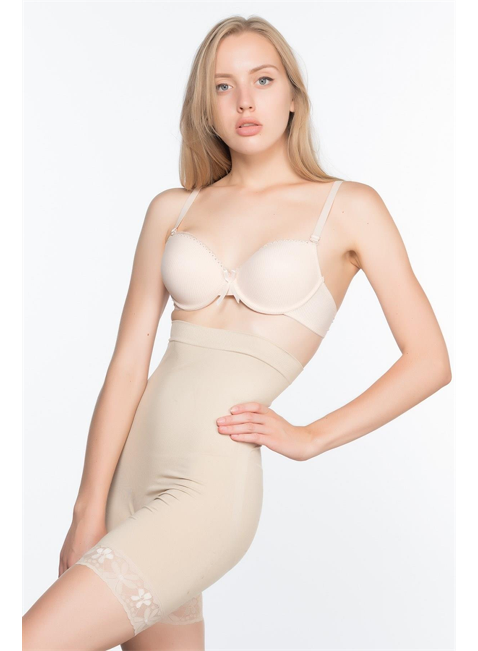 Ten MI Emay 2027 Yüksek Bel Dantelli Paçalı Korse