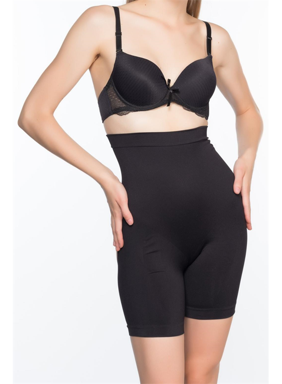 Siyah MI Emay 2063 Popo Açık Paçalı Korse