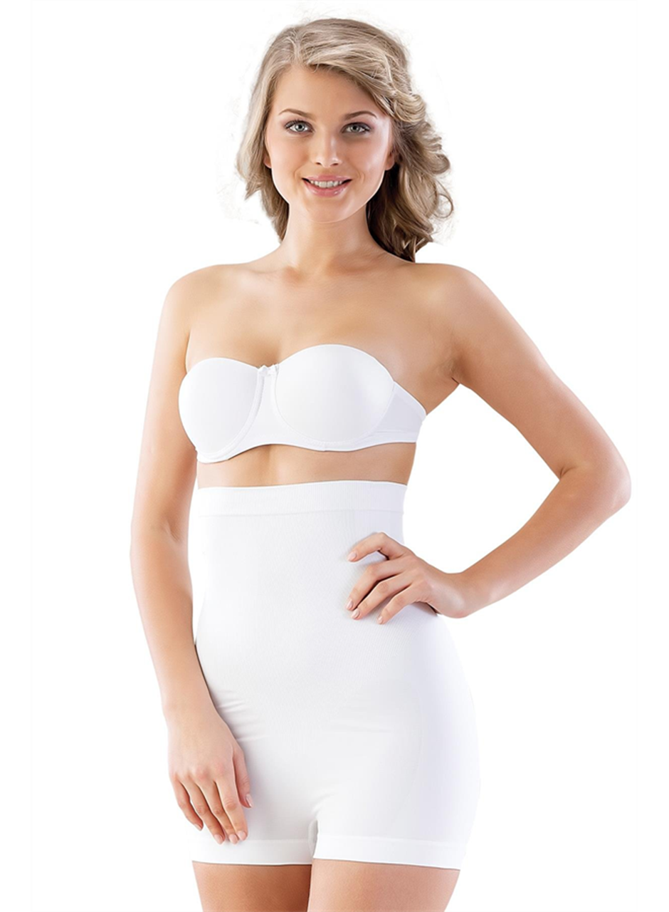 Beyaz MI Emay 2047 Yüksek Bel Boxer Korse
