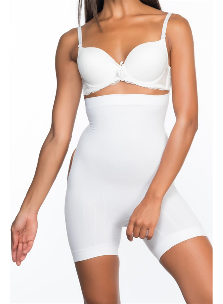 Beyaz MI Emay 2033 Popo Açık Boxer Korse