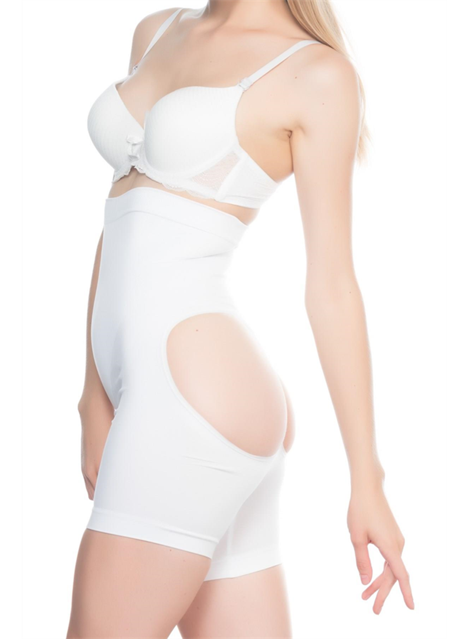 Beyaz MI Emay 2063 Popo Açık Paçalı Korse