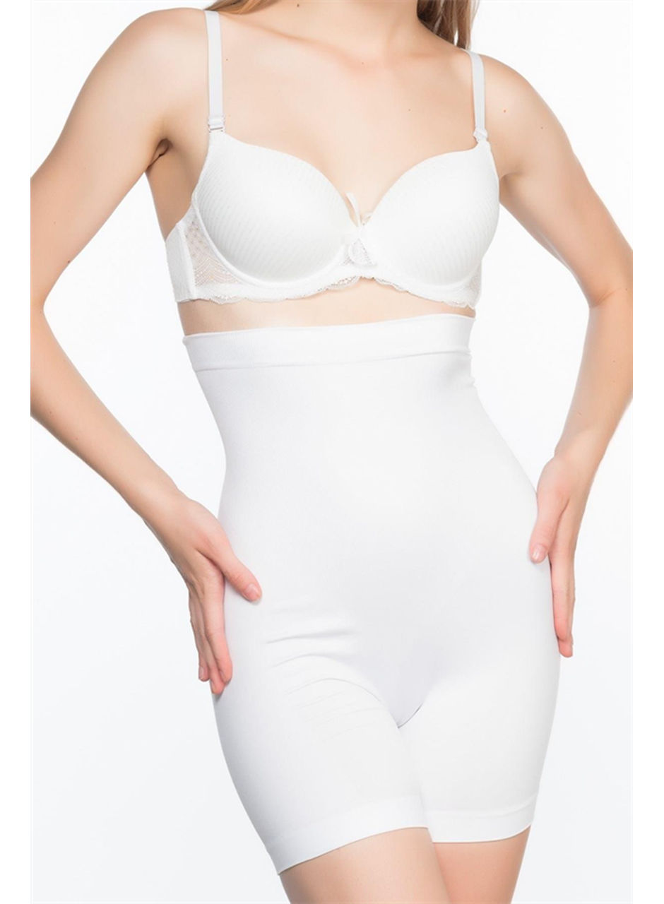 Beyaz MI Emay 2063 Popo Açık Paçalı Korse