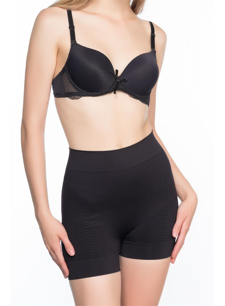 Siyah MI Emay 2034 Popo Açık Anti Selülit Korse