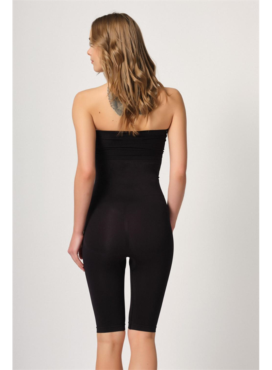 Siyah MI Emay 2044 Yüksek Bel Double Uzun Paçalı Korse