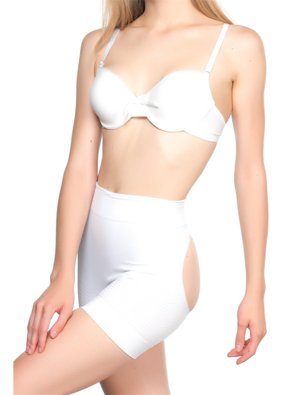Beyaz MI Emay 2034 Popo Açık Anti Selülit Korse