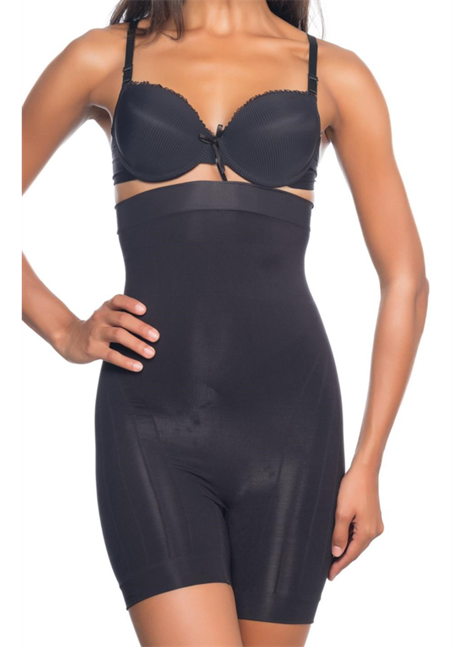 Siyah MI Emay 2033 Popo Açık Boxer Korse