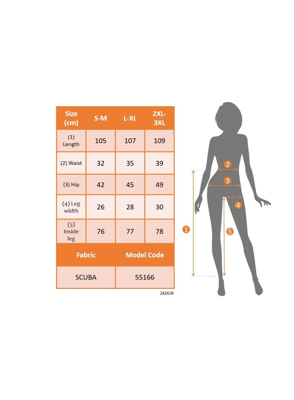 Kadın Yüksek Bel Tokalı Ispanyol Paçalı Dalgıç Pantolon