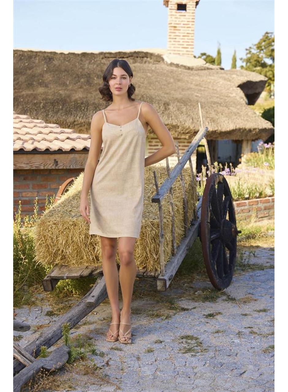 Çiçek Desenli Önü Düğmeli Sabahlık Takımı