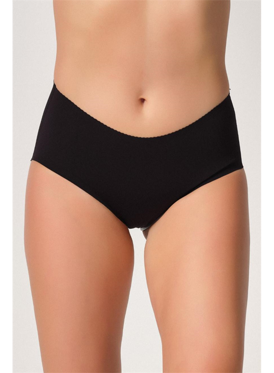 Siyah MI Emay 2702 Lazer Kesim Toparlayıcı Mama Slip Korse